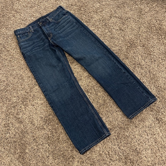 Levi's 569 LOOSE STRAIGHT FIT MEN'S JEANS 34x32 - Picture 3 of 9